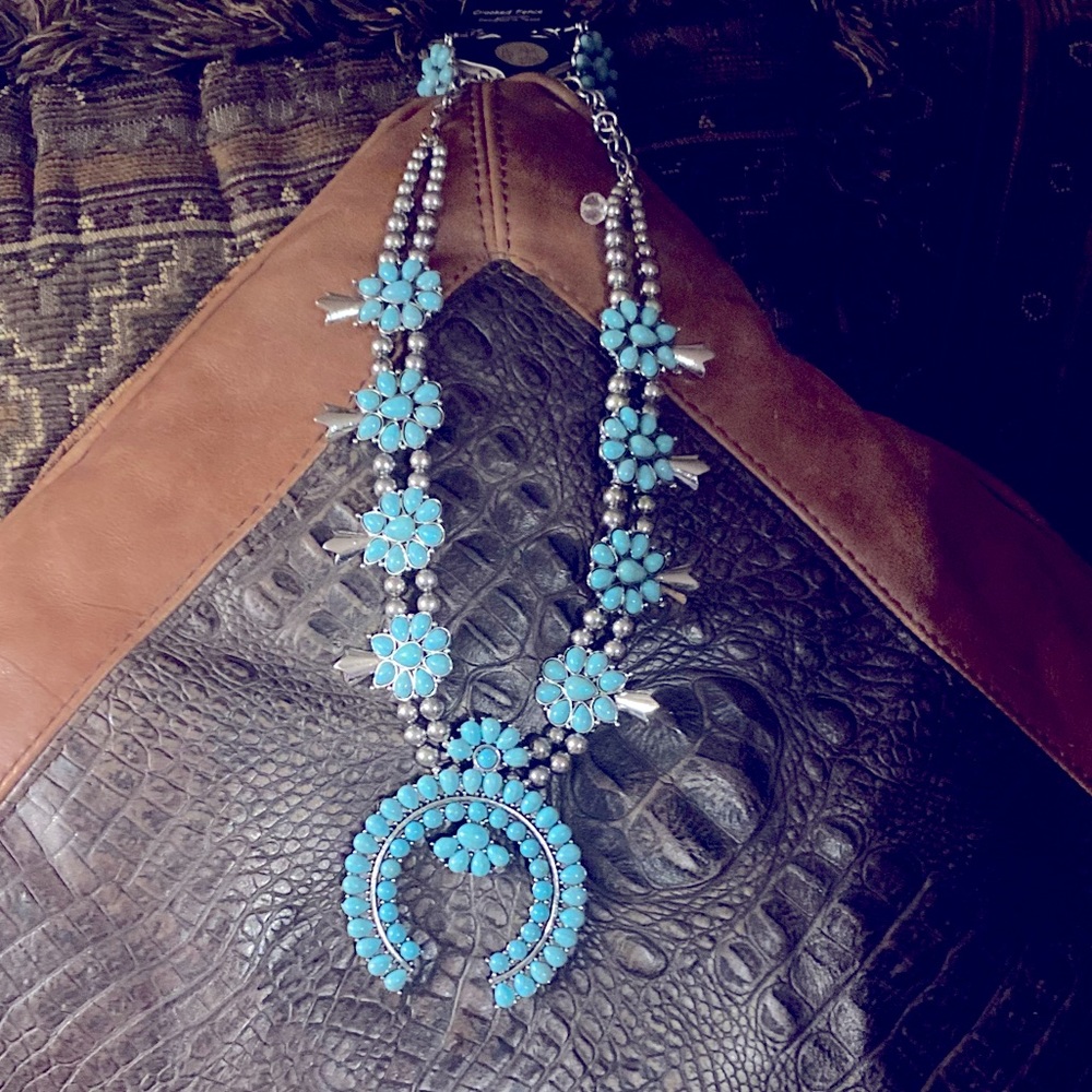 Turquoise Squash Blossom
